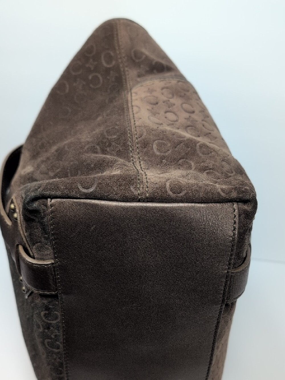 Celine Macadam Suede Boogie Satchel Vintage - Picture 7 of 16